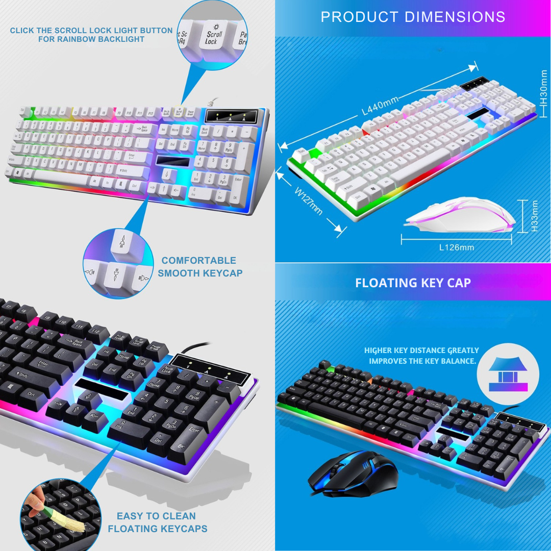 RGB Keyboard And Mouse Combo Set