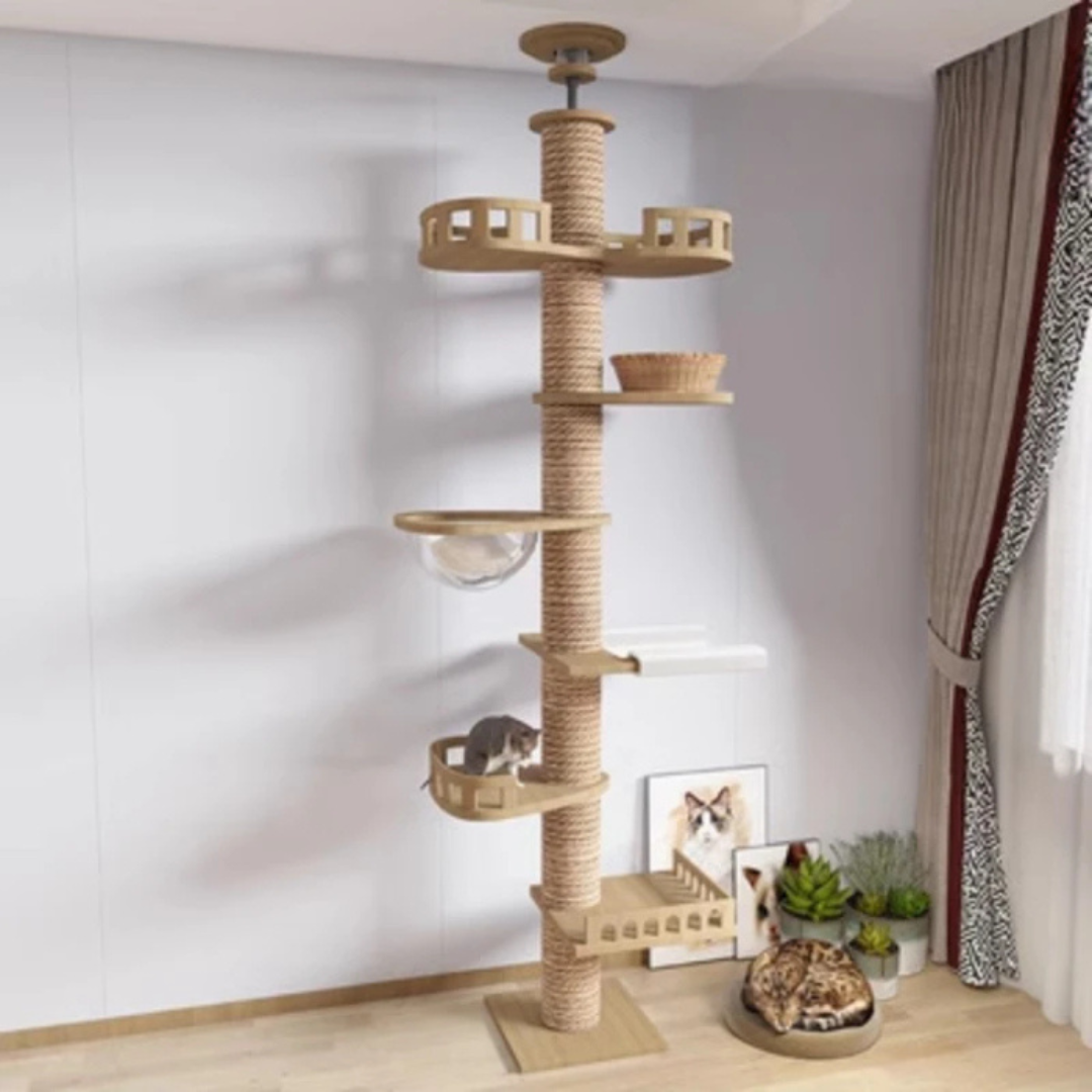 Floor To Ceiling Sturdy Cat Tree