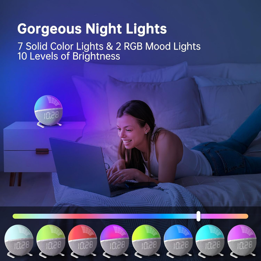 Sunrise Light Alarm Clock With Night Light