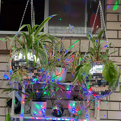 Disco Ball Hanging Planter
