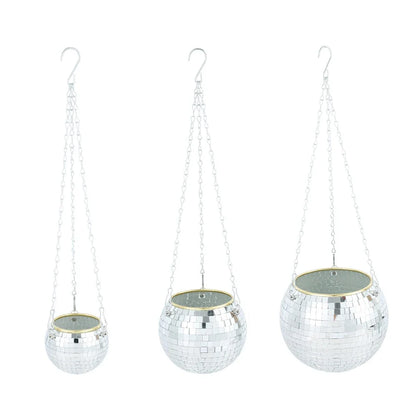 Disco Ball Hanging Planter