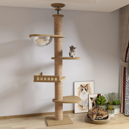 Floor To Ceiling Sturdy Cat Tree