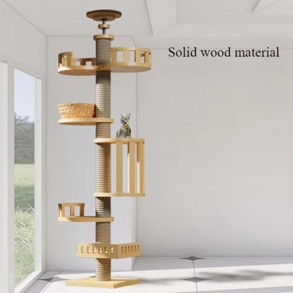Floor To Ceiling Sturdy Cat Tree